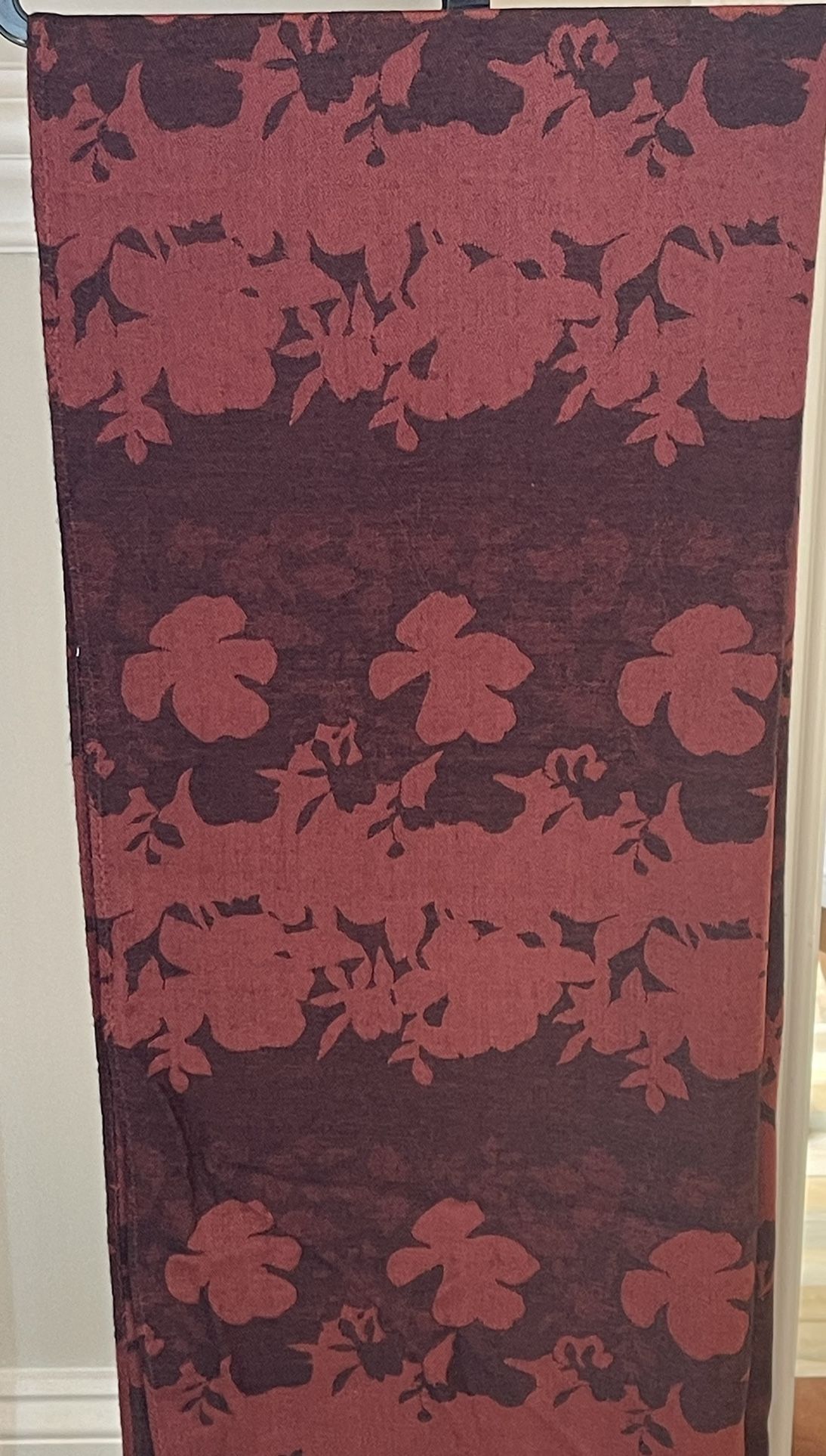 Large Esprit red scarf 73”x23”
