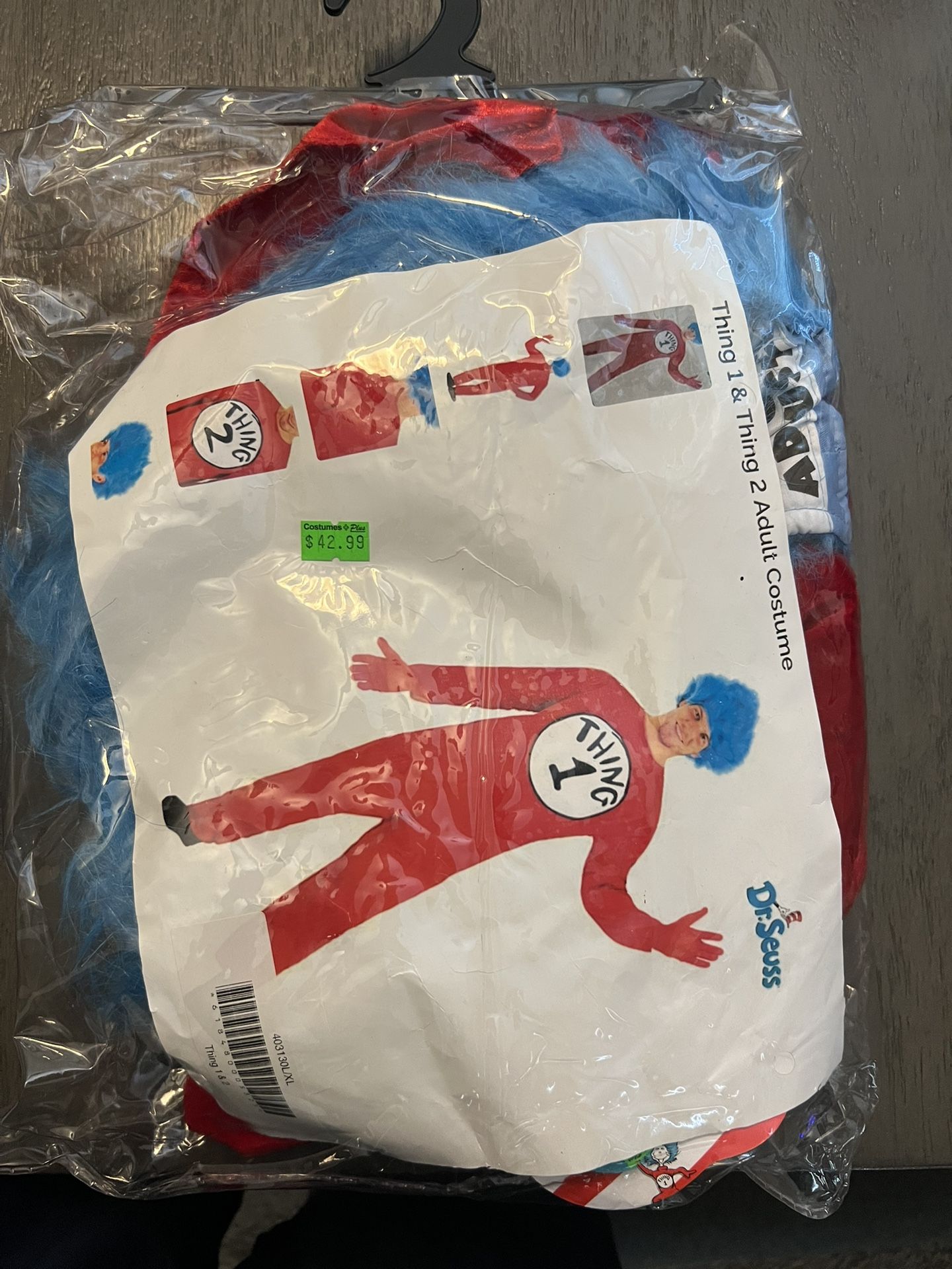 Thing 1-2 Full Costume
