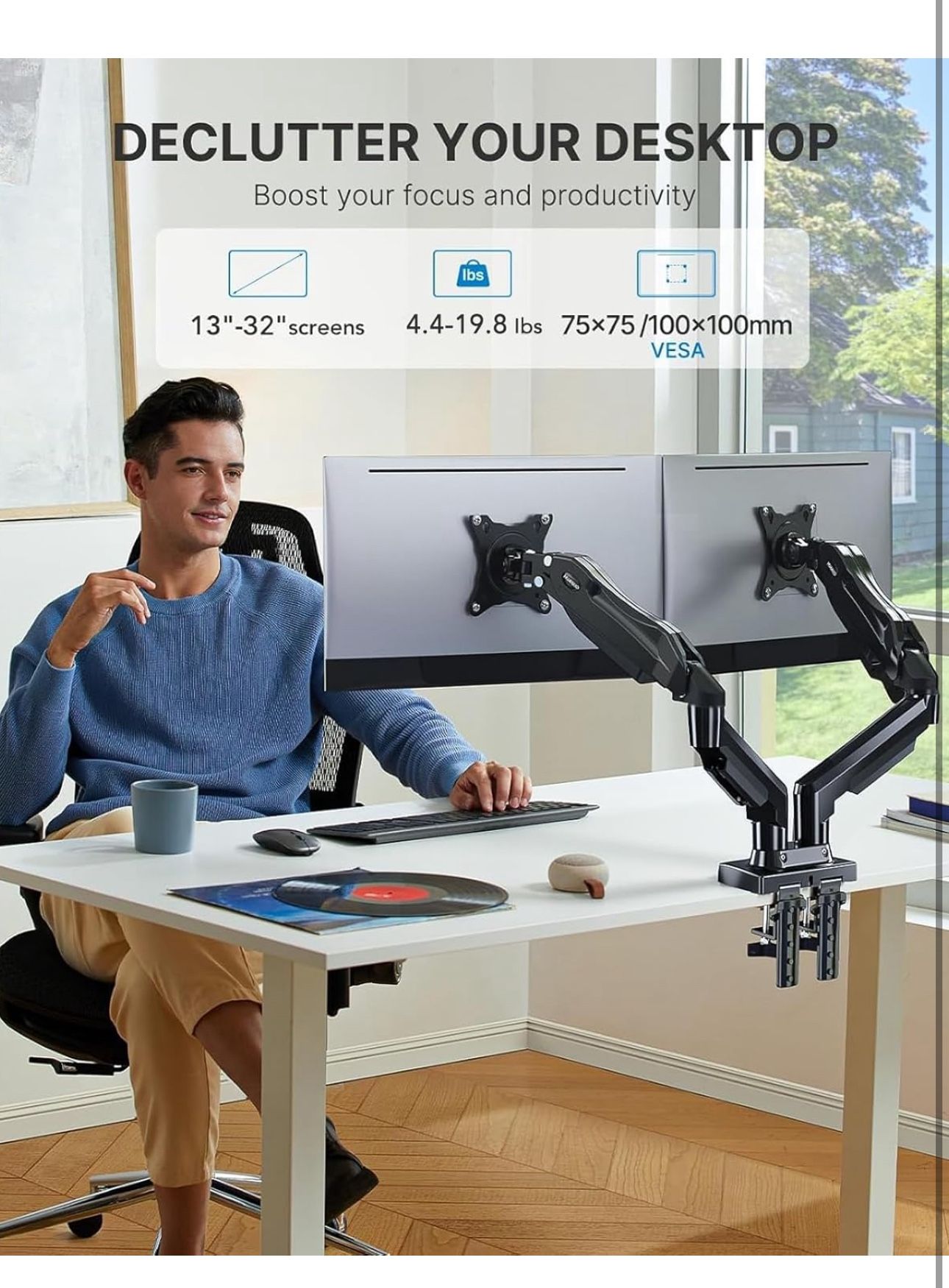 HUANUO Dual monitor stand