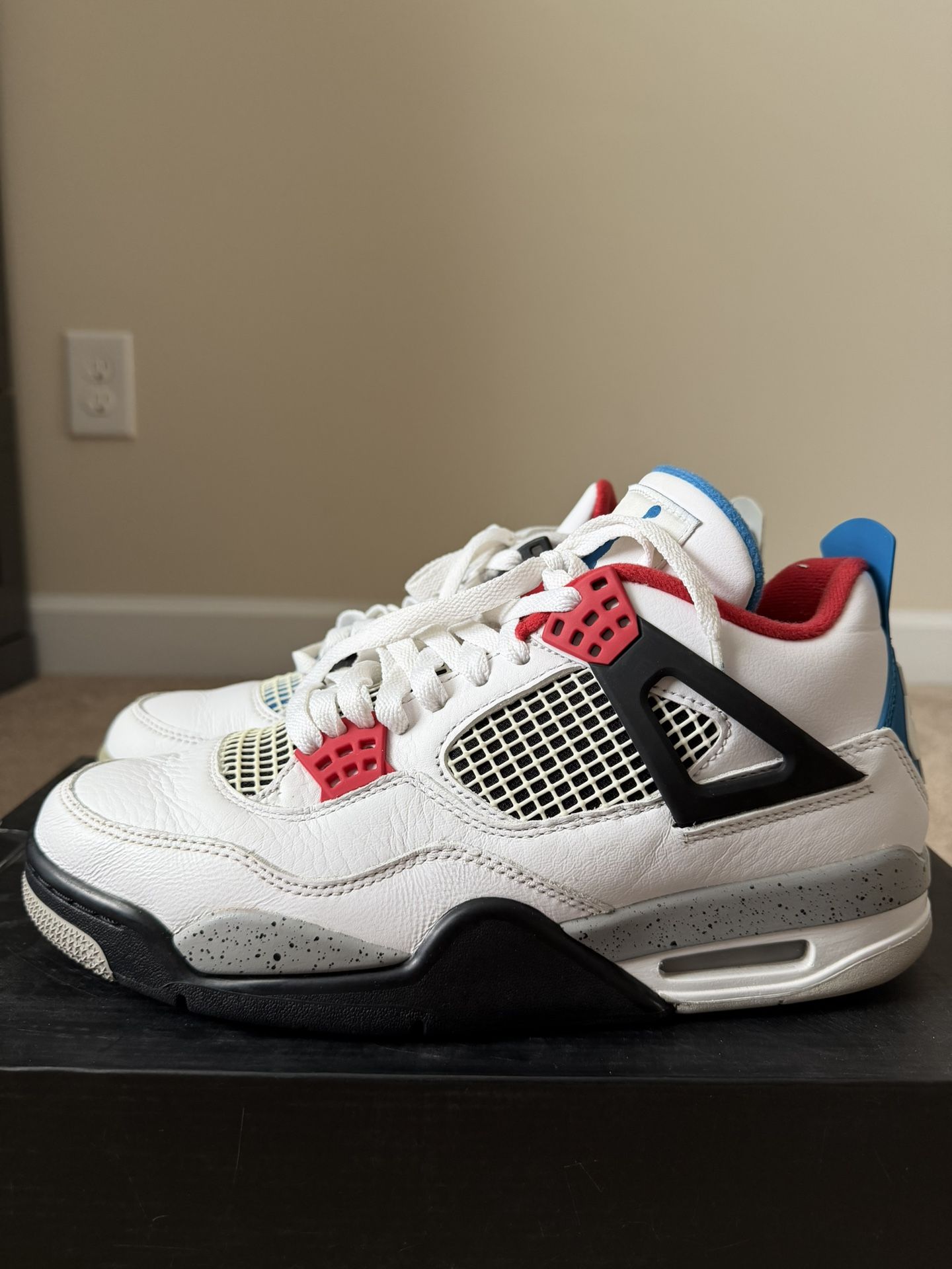 Clean Jordan 4 Retro What The 4s Size 9M