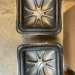 Two 4 Ohm Kicker Solo Baric L7 12’s For Sell