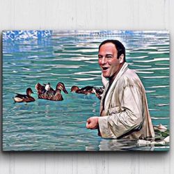 Tony Soprano with Ducks Painting 