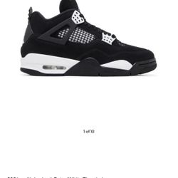 jordan 4 white thunders size 12 brand new with box i can send pictures of the shoe if u buy.