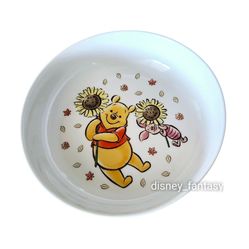 Disney Winnie the Pooh Piglet Fall/ Autumn Sunflower Dinner Pasta Dish Bowl