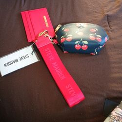 Steve Madden Navy Multi Wristlet Wallet 