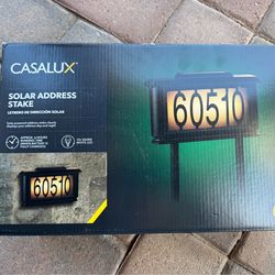 Solar address stake sign brand new