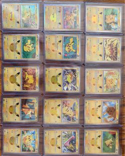 Pokémon 30th pikachus (all 30)