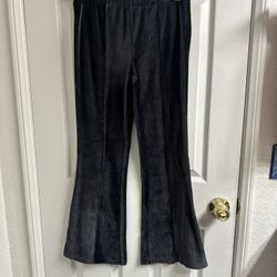 Black Flare Corduroy Pants