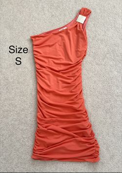 Women Summer Dress orange Size S Teenager