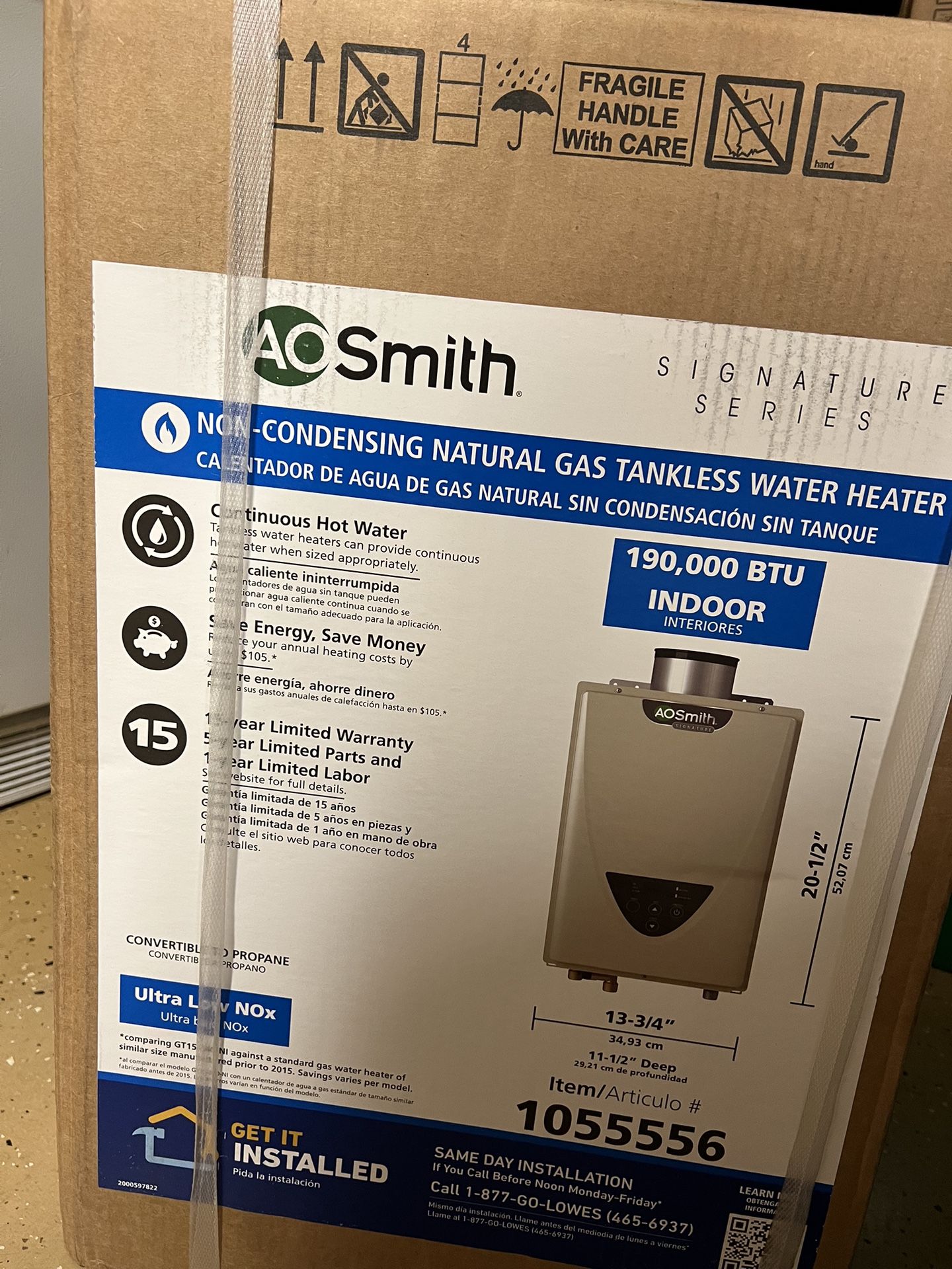 Ao Smith Tankless Liquid Propane Tankless Water Heater Ati Ao