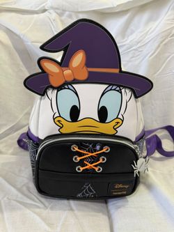 Entertainment Earth x Loungefly Daisy Duck Halloween With Minibackpack