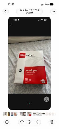 Office Depot #10 Envelopes 500 Count
