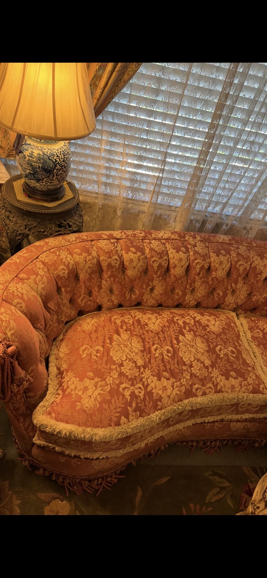 Antique Pink Sofa