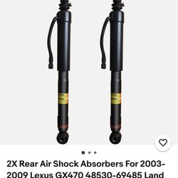 1 Rear Air Shock Absorbers For 2003-2009 Lexus GX470