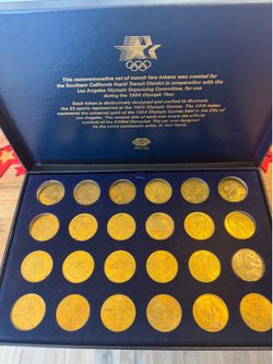 VINTAGE 1984 Olympic Tokens Commemorative Set