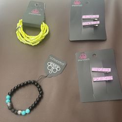 Bracelets & Hair Clips $5 Each