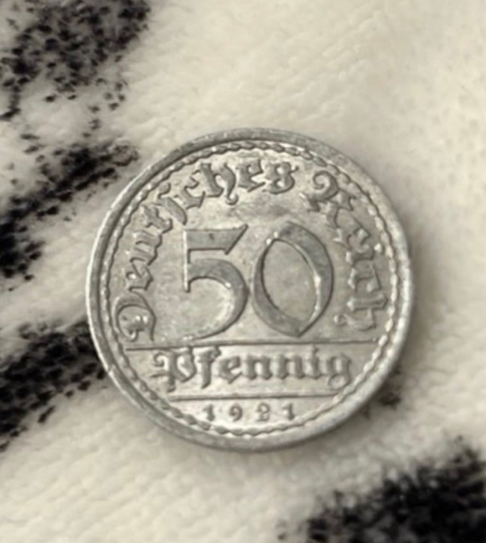 1921 A Berlin 50 Pfennig coin, Germany/Weimar Republic coin