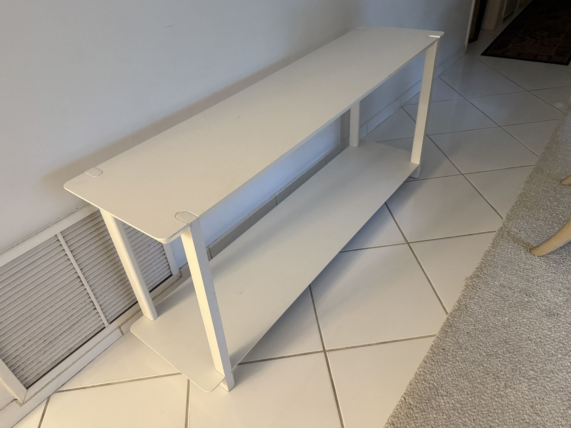 CLAN CONSOLE TABLE IN WHITE OAK 63"