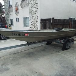 Aluminum Boat And Trailer 