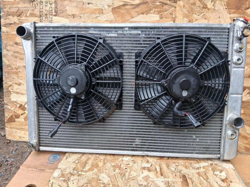 ALUMINUM RADIATOR 4 CORE WITH 2 FANS