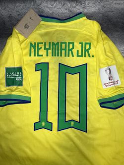 Brazil 2022 World Cup Soccer Jersey Tshirt Neymar 10 Medium