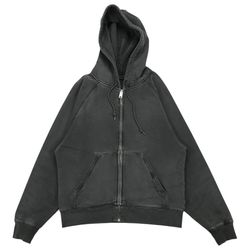 Carhartt Full Zip Hoodie Jacket Mens Small S Faded Black Sweatshirt Grunge Taos