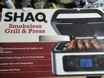 Shaq Smokeless Grill and Press New