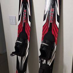 Pair of HO Sports Blast water skis measure 8in w x 63in H. for adult