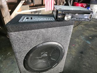 Powerd kicker 10 never used ...also throwing in a JVC detachable stereo. $100 ...OBO