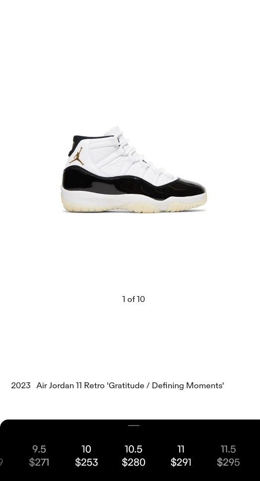 💯AUTHENTIC AIR JORDAN 11 DMP SIZE 10.5 DEADSTOCK OG ALL