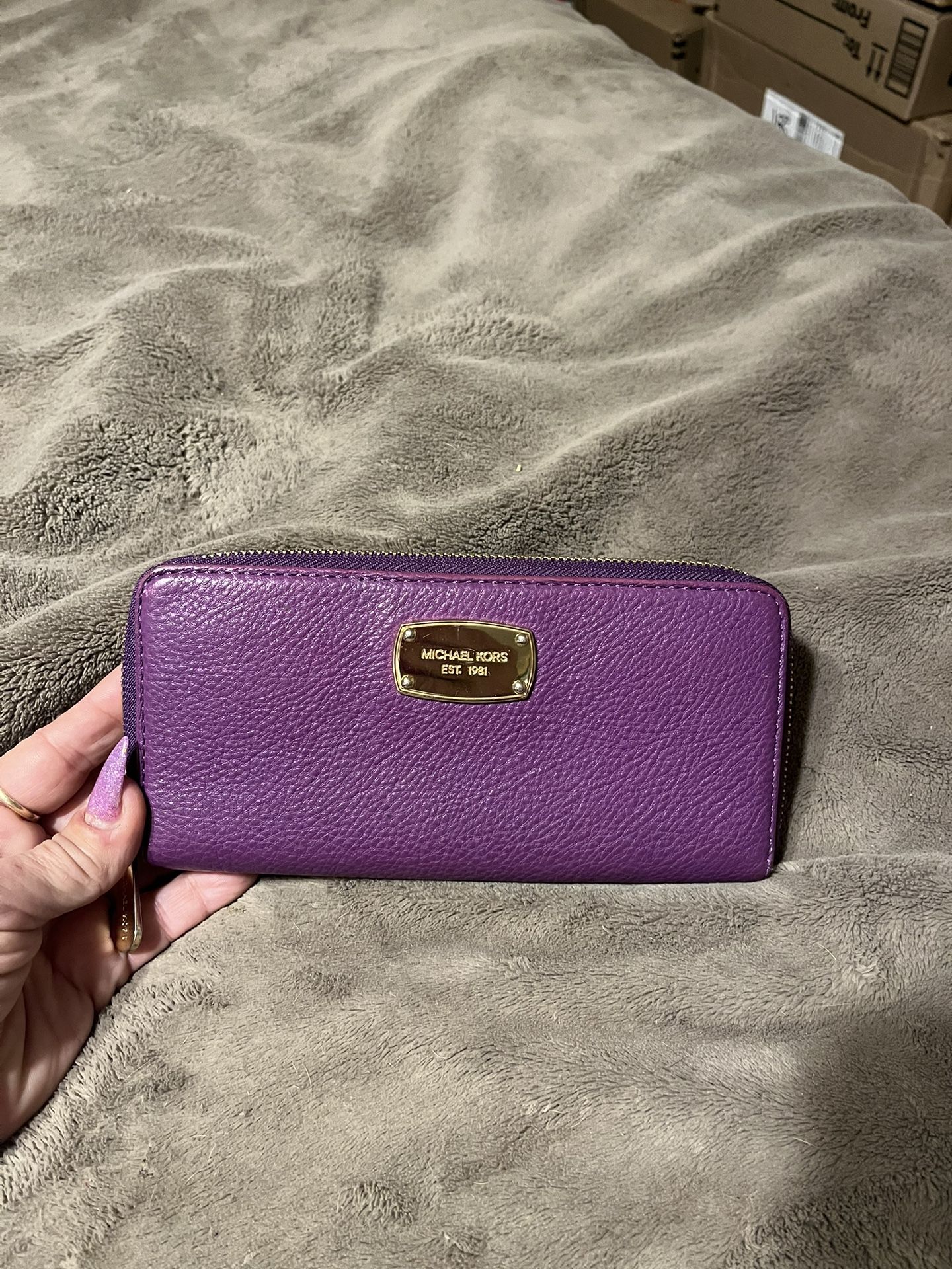 Michael Kors Purple Wallet 