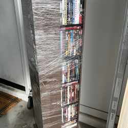 DVDs  CDs Movies Rack Included