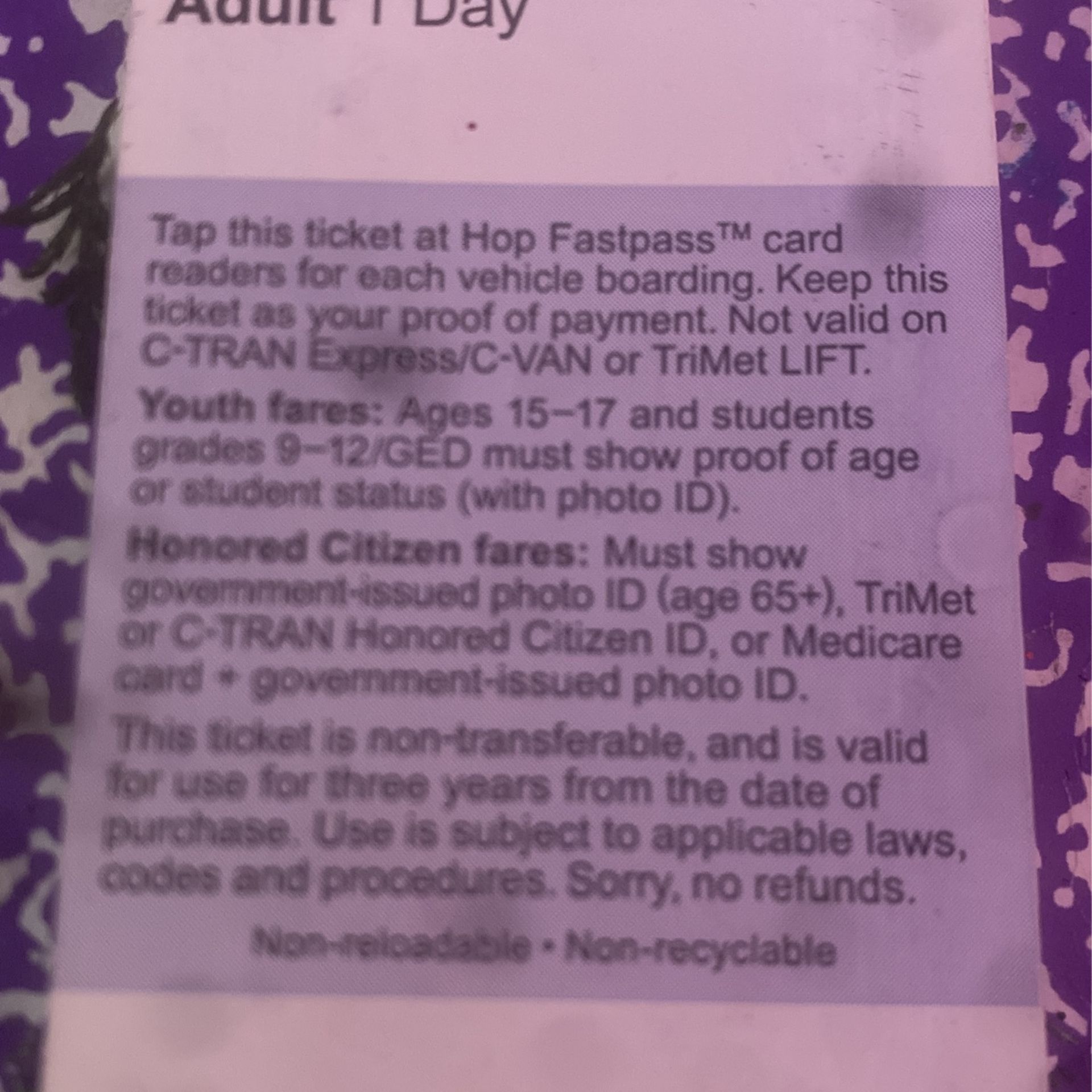 trimet-adult-all-day-pass-for-sale-in-portland-or-offerup