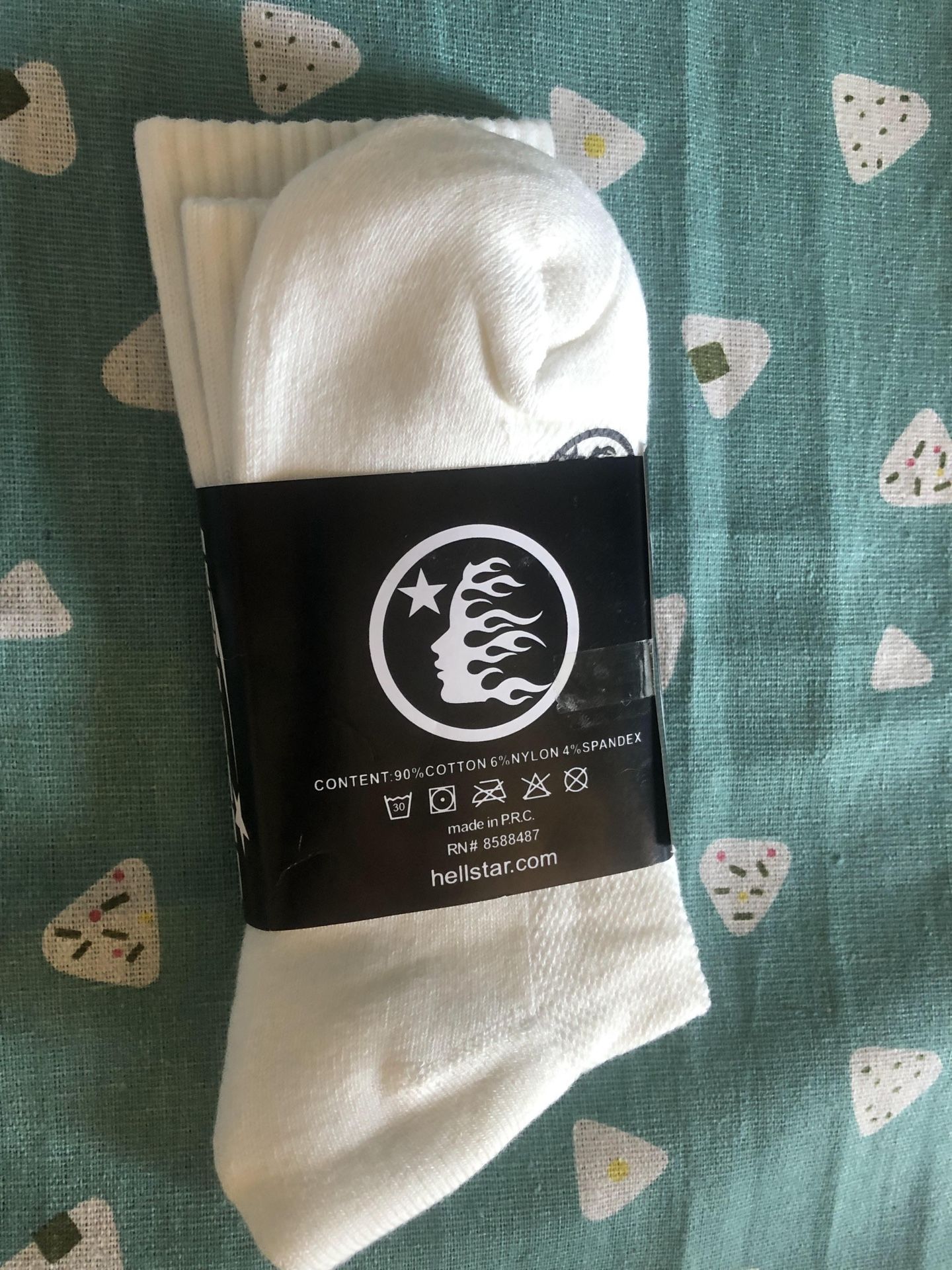 Hellstar Unisex White Sports Socks