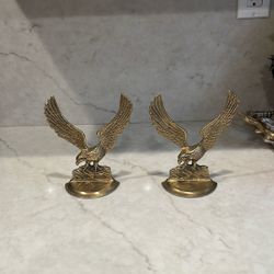 Vintage Brass Eagle Book End/ It’ll Be Nice At Law Office/Military/Army/Navy/Veteran Office