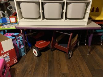 Kids school work table 2x4 ft with chairs