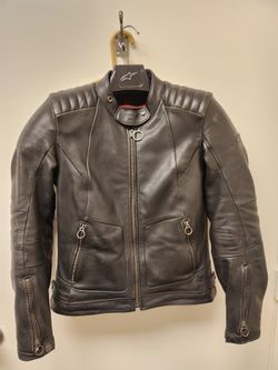 ALPINESTARS Motorcycle WOMEN'S LEATHER JACKET Size Medium