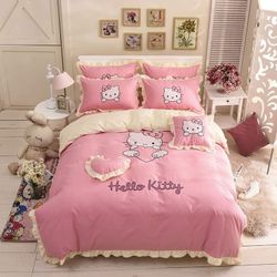 Hello Kitty 4 Piece Of Sheets For Bed