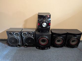 LG XBOOM 2.1ch Mini Shelf System with Subwoofer and Bluetooth