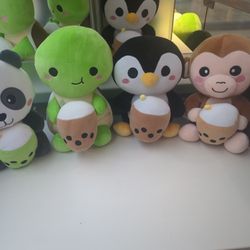 Nibbimals Milk Tea Boba Plushies !!!