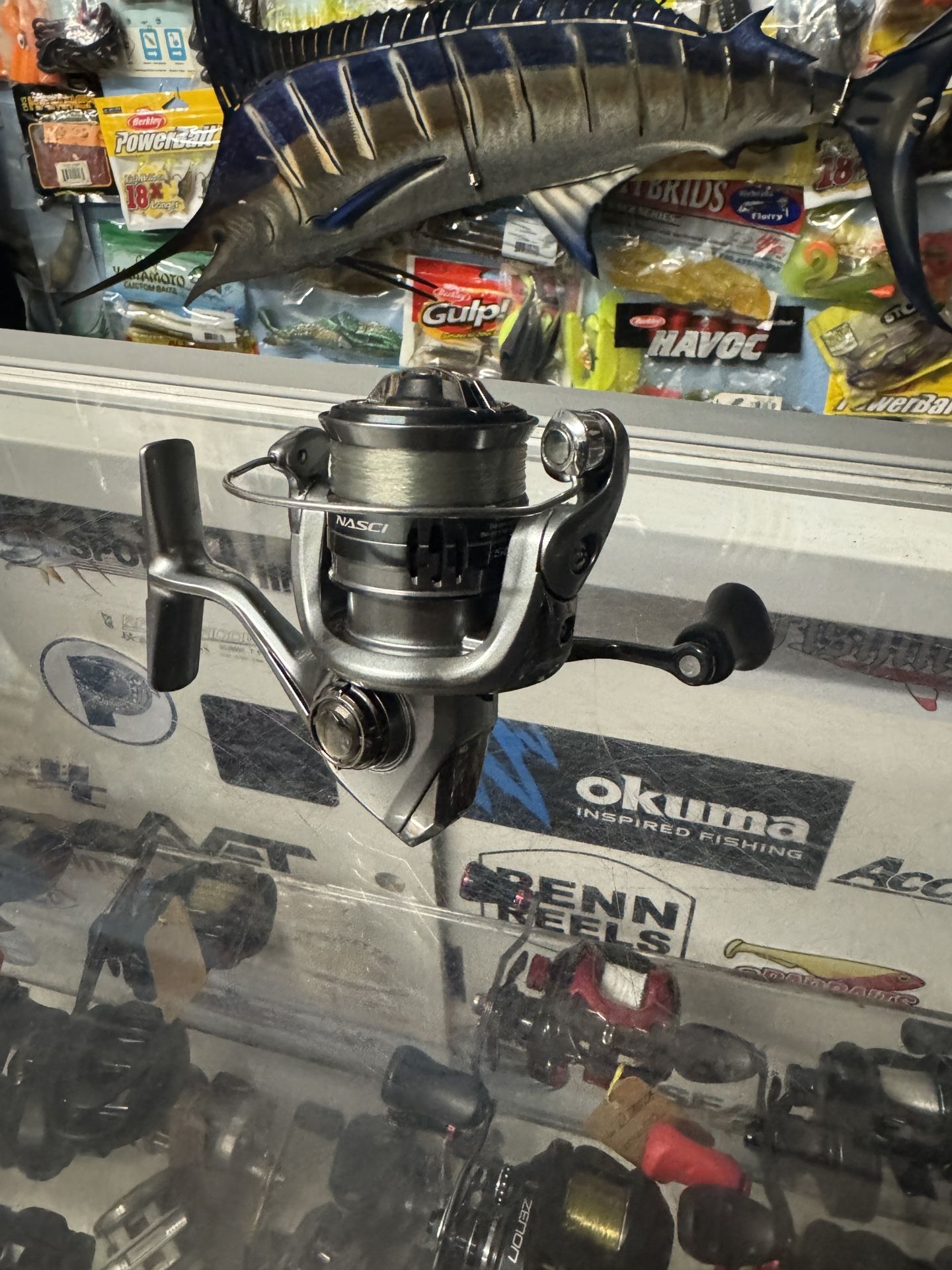 Shimano Nasci 500 Fishing Reel. Like New Ready To Fish.