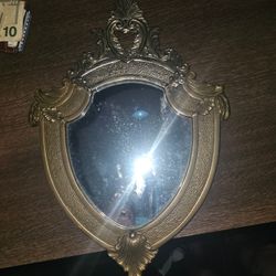 Vintage Silid Brass Wall Mirror 