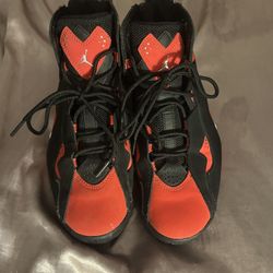 Black and Red Air Jordan True Flights 
