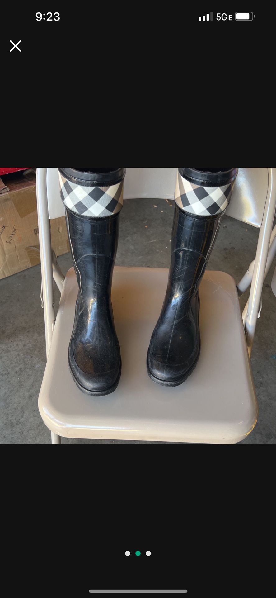 Burberry Rain Boots Size 8