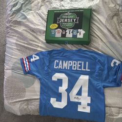 Signed Earl Campbell Jersey