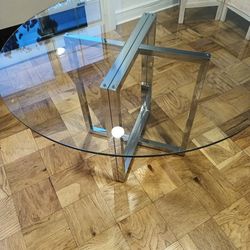CB2 Silverado Glass Dining Table