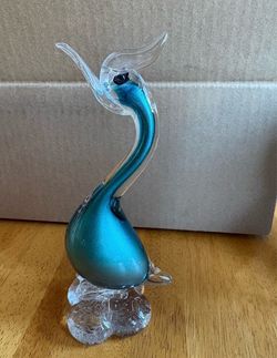 Vintage Murano art glass bird figurine