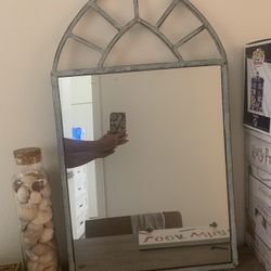 Cathedral style mirror