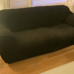 Black Couch And Love Seat
