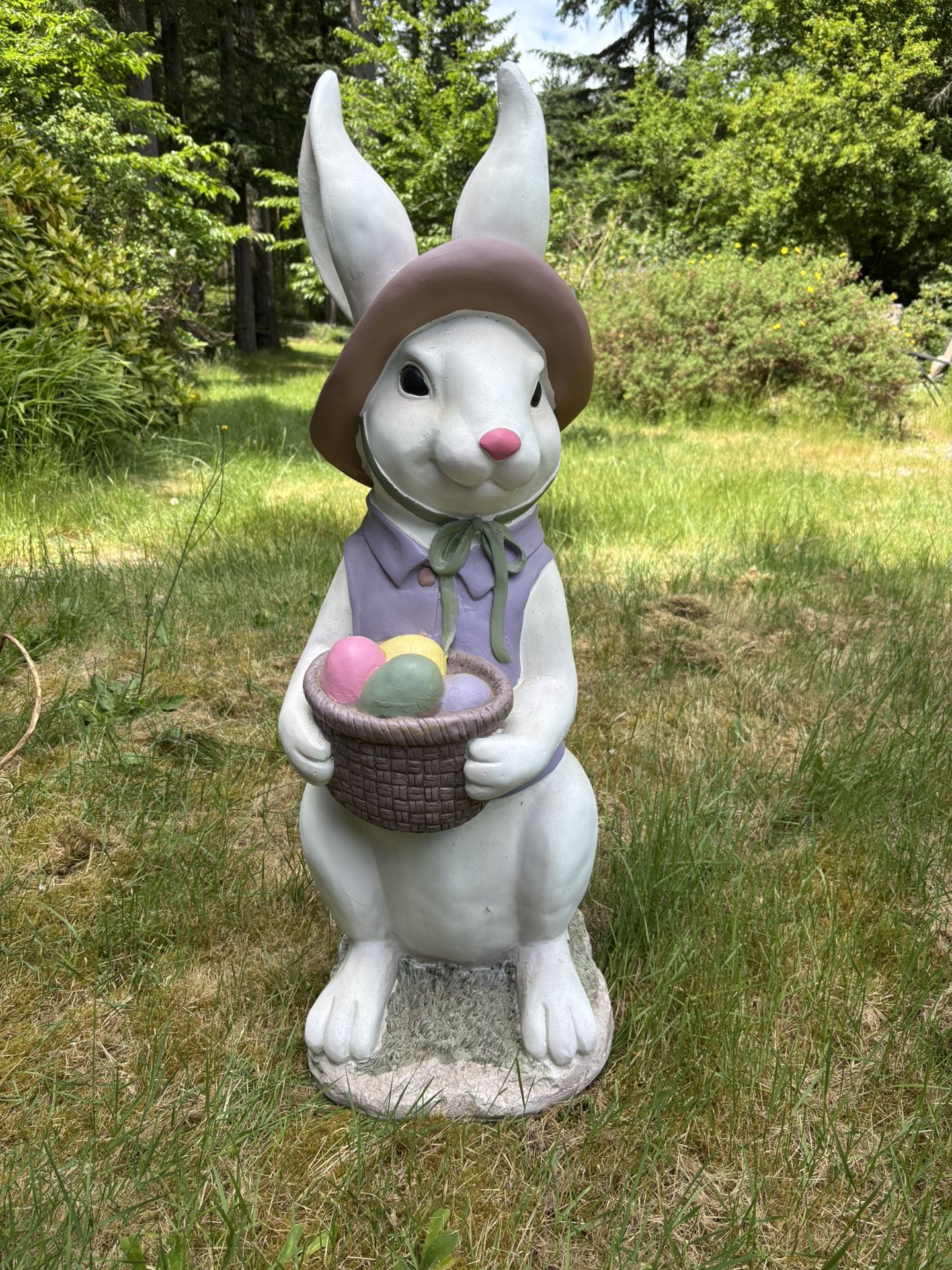 Easter Bunny Garden Statue 36”